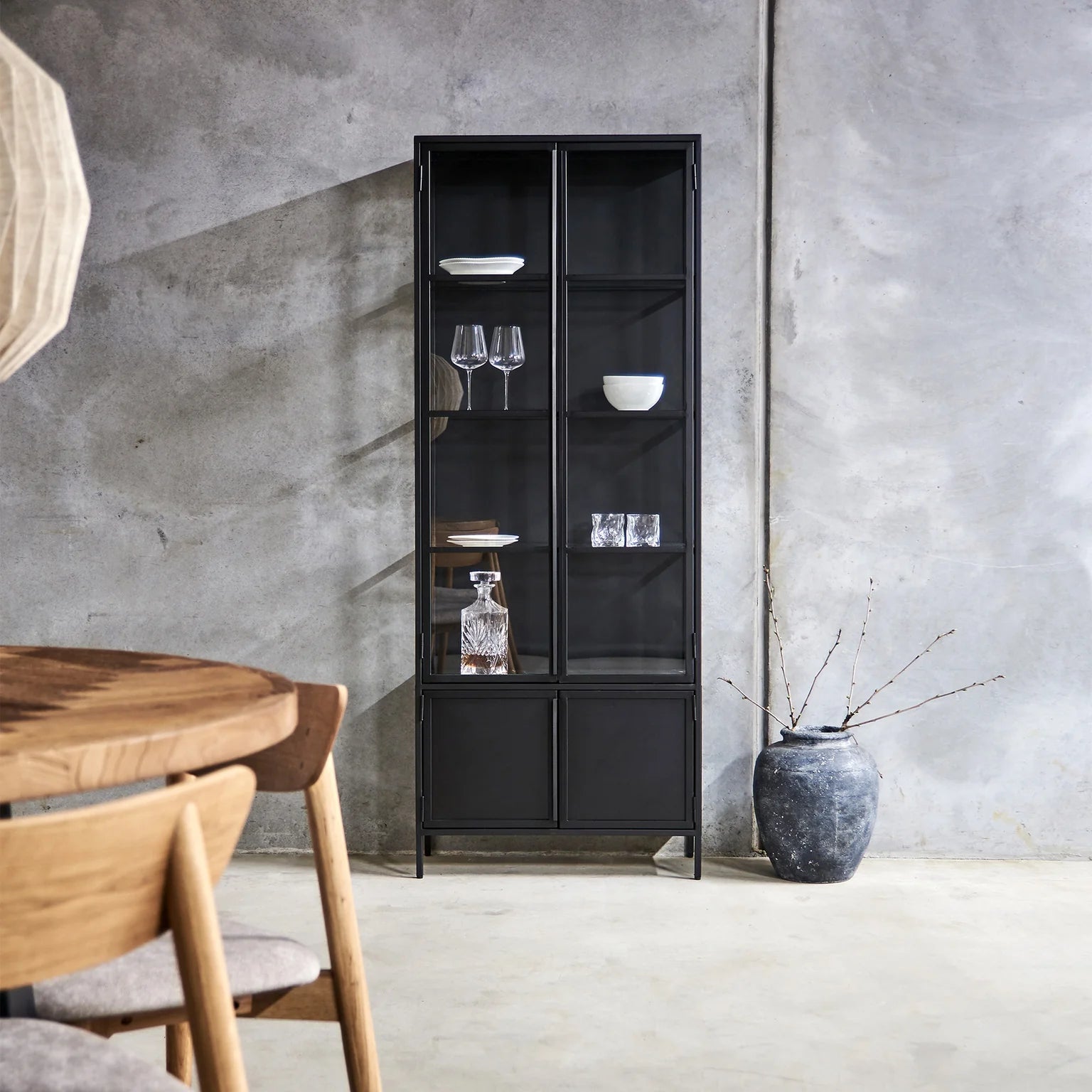 Mason II Vitrinenschrank H185